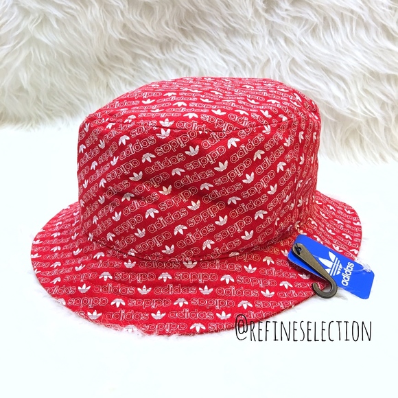 red bucket hat adidas